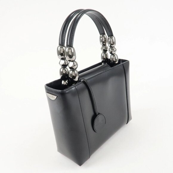 ❤️Authentic Christian Dior Enamel Leather Maris Pearl Hand Bag❤️ - Picture 3 of 16